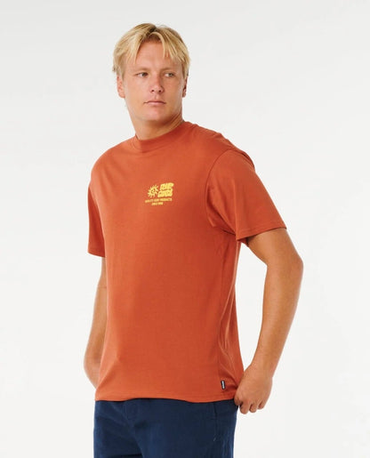 Rip Curl Pacific Rinse Glass Off Tee - Baked Clay