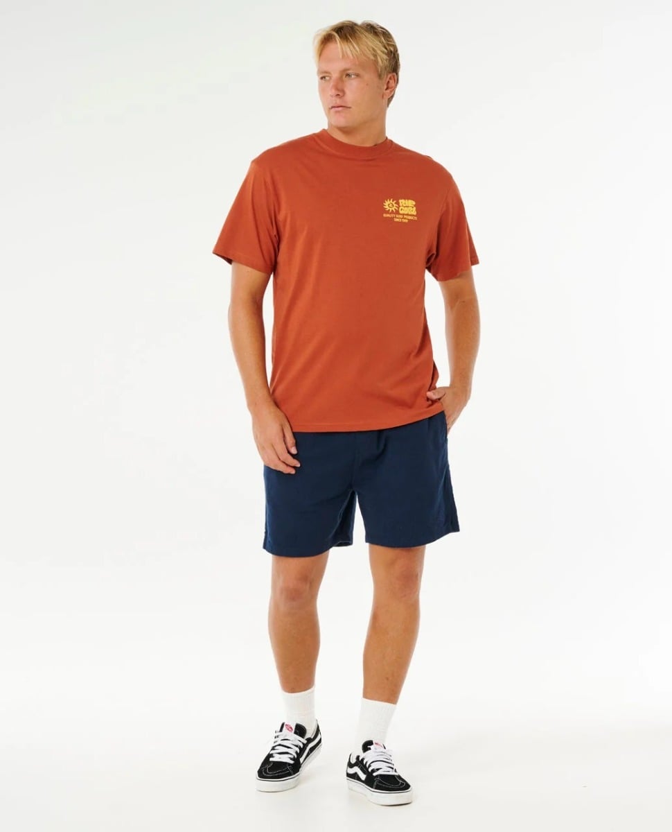 Rip Curl Pacific Rinse Glass Off Tee - Baked Clay