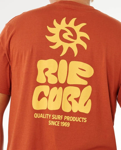 Rip Curl Pacific Rinse Glass Off Tee - Baked Clay