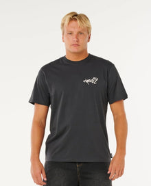 Rip Curl Inner Visions Hack Tee in Washed Black