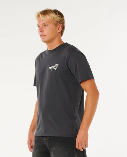Rip Curl Inner Visions Hack Tee - Washed Black