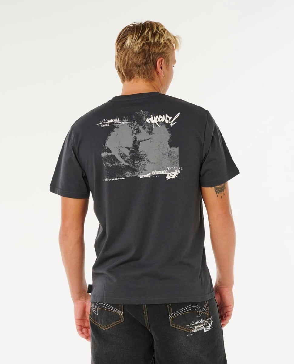 Rip Curl Inner Visions Hack Tee - Washed Black