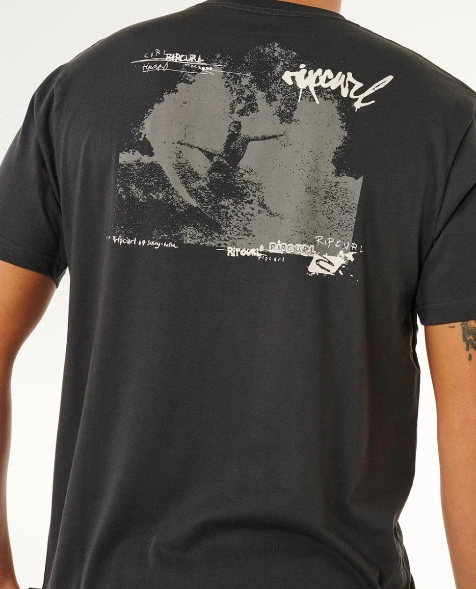 Rip Curl Inner Visions Hack Tee - Washed Black