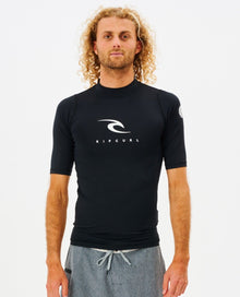 Rip Curl Corps Short Sleeve UV Tee in Black