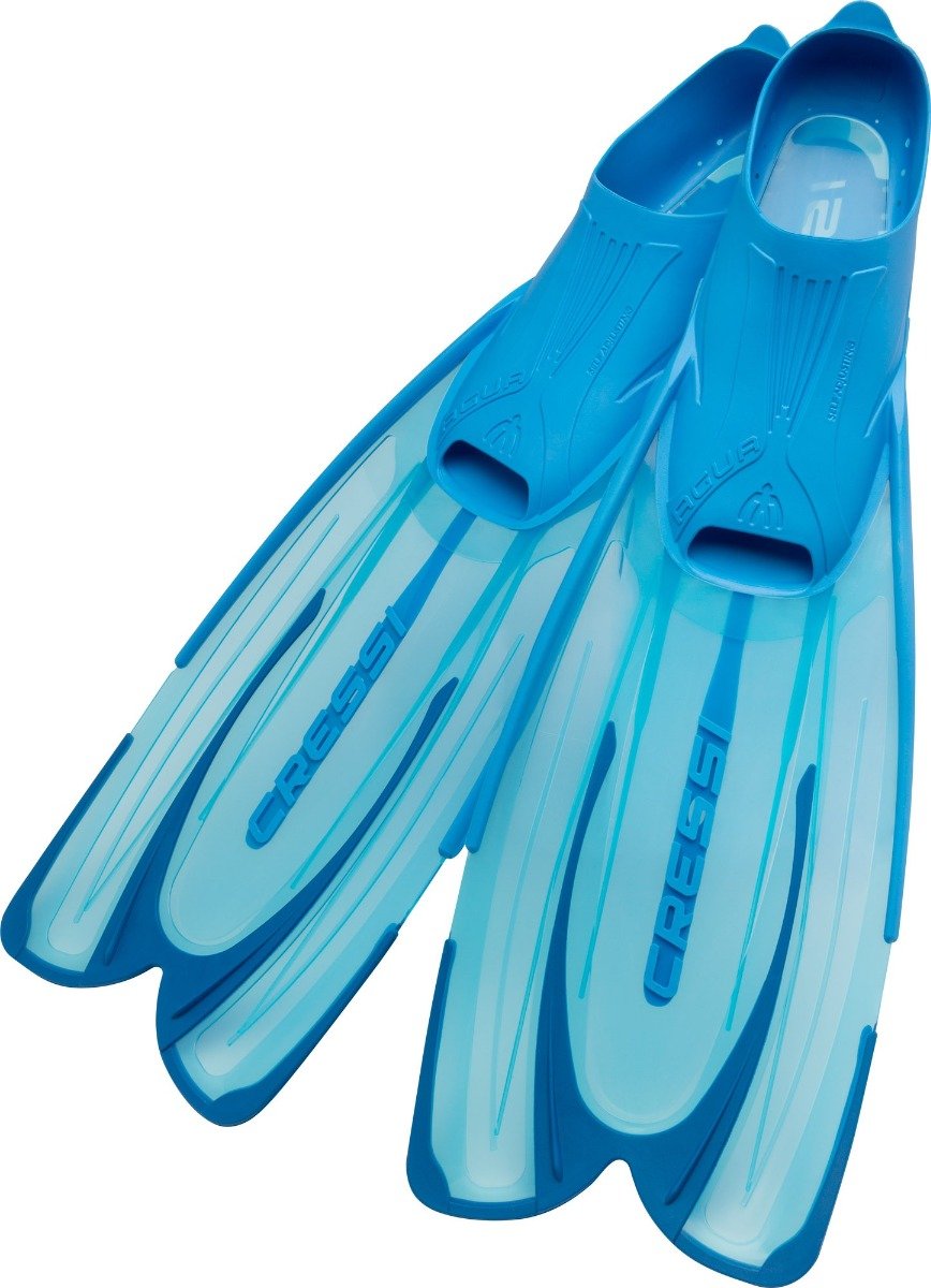 Cressi Agua Diving Fins - Aquamarine - Full View