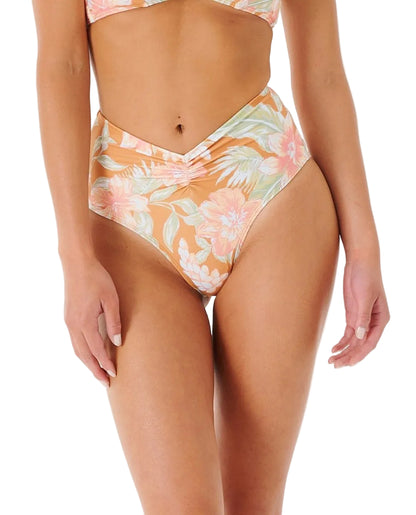 Rip Curl Always Summer High Waist Bikini Pant in Gold