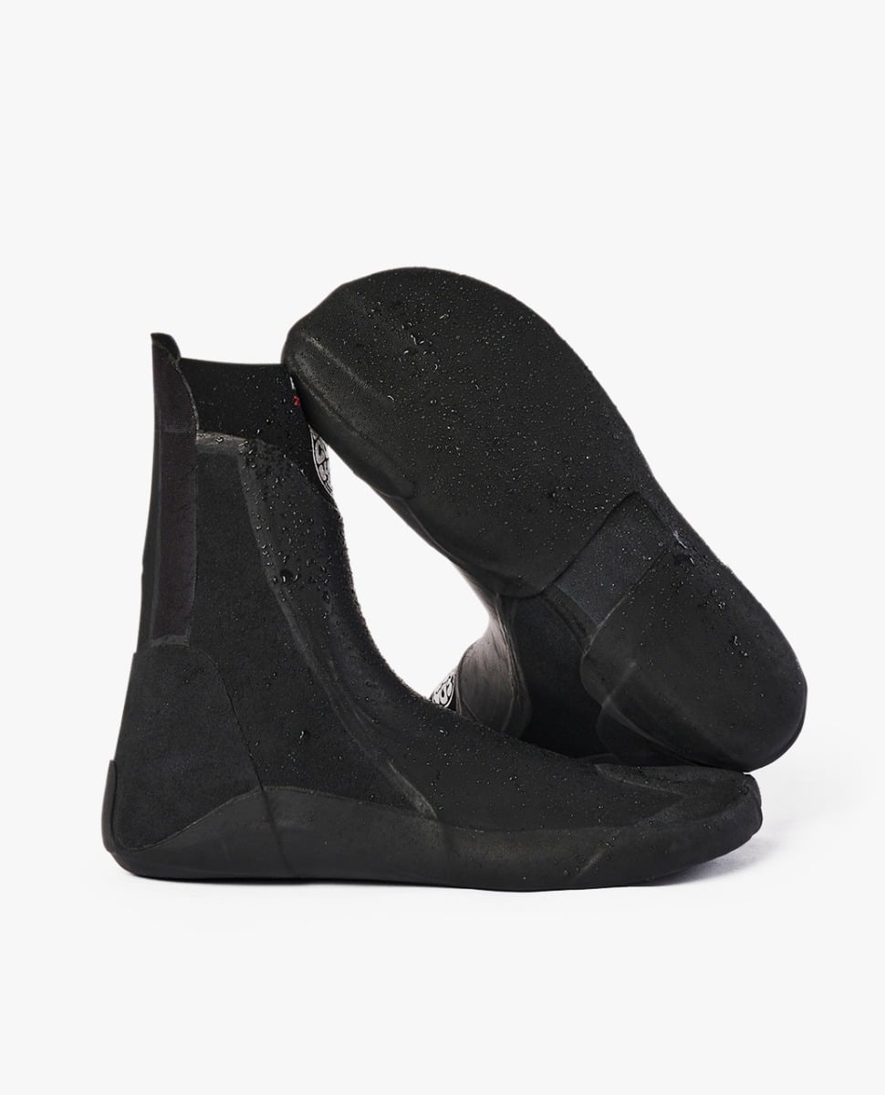 Rip Curl Flashbomb 5mm Narrow Hidden Split Toe Boots in Black