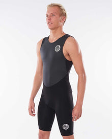 Rip Curl Dawn Patrol Men's Short John 2mm Shorty Wetsuit 2025 - Black