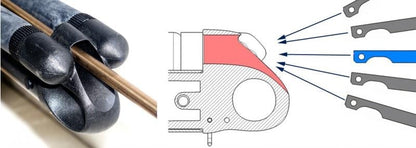 Cressi Comanche Rail Rubber Speargun - 90cm shaft