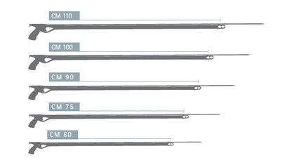 Cressi Comanche Rail Rubber Speargun - 75cm - sizes