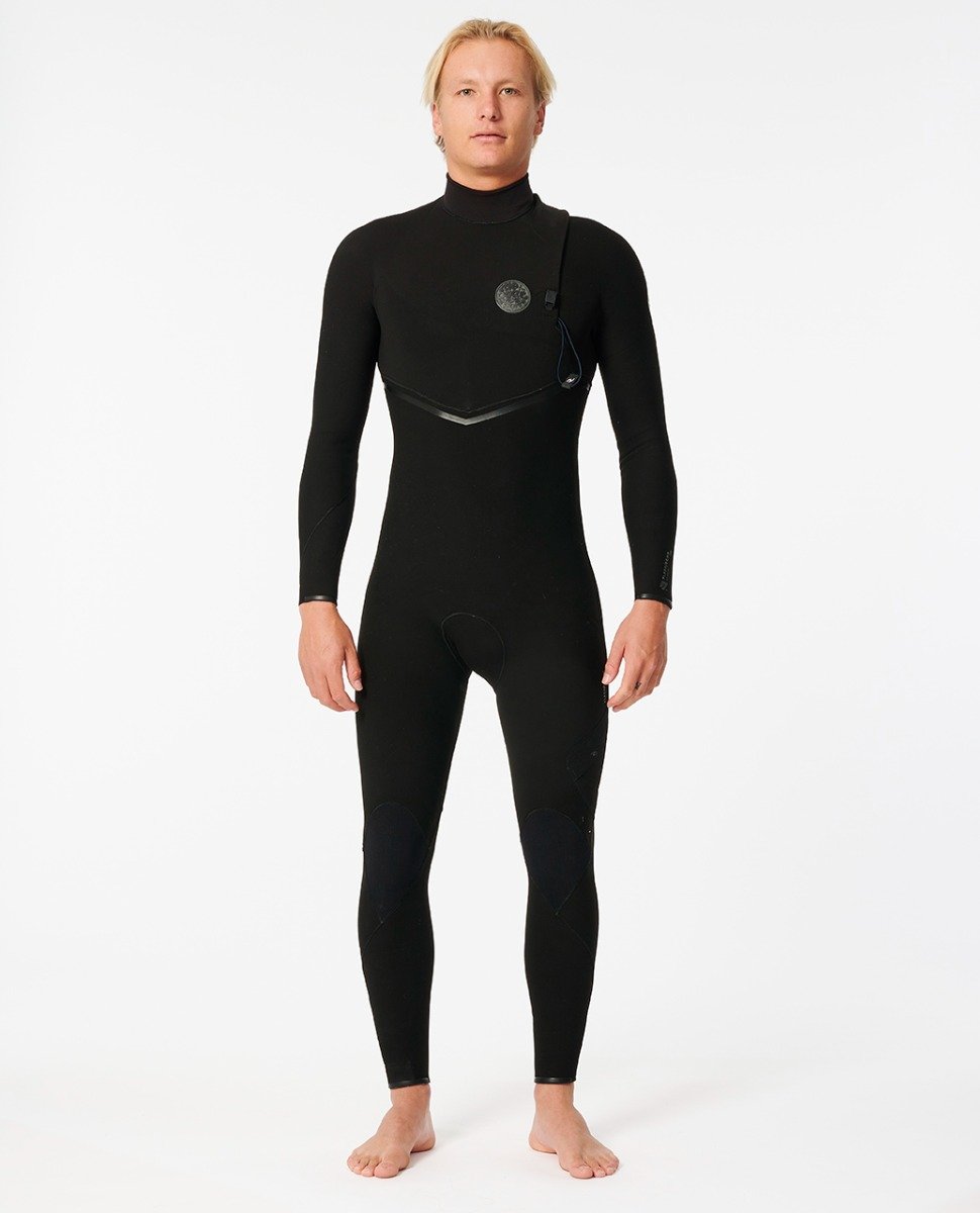 Rip Curl Flashbomb 4/3mm Zip Free Wetsuit in Black