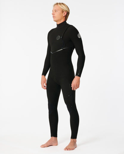 Rip Curl Flash Bomb 4/3mm Zip Free Wetsuit 2025 - Black