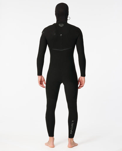 Rip Curl E-Bomb 5/4mm Hooded Zip Free Winter Wetsuit 2025 - Black