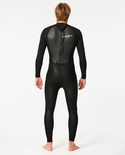 Rip Curl Omega 4/3mm Men's Back Zip Wetsuit - Black