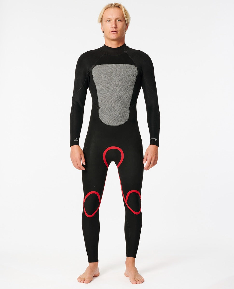 Rip Curl Omega 4/3mm Men's Back Zip Wetsuit - Slate