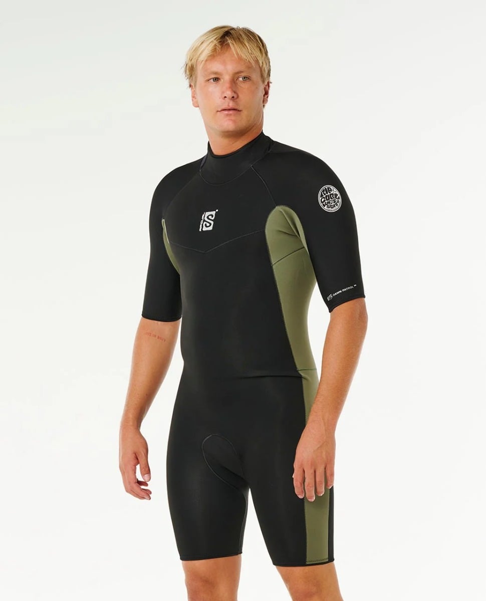 Rip Curl Dawn Patrol Back Zip 2mm Shorty 2026 - Deep Cactus