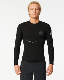 Rip Curl E Bomb 1/5mm Mens Long Sleeve Wetsuit Jacket - Black