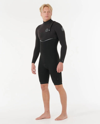Rip Curl E-Bomb Zip-Free Long Sleeve 2mm Shorty 2026 - Black