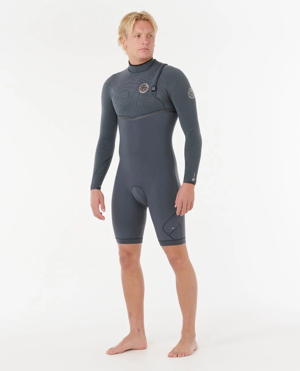 Rip Curl E-Bomb Zip-Free Long Sleeve 2mm Shorty 2026 - Iron