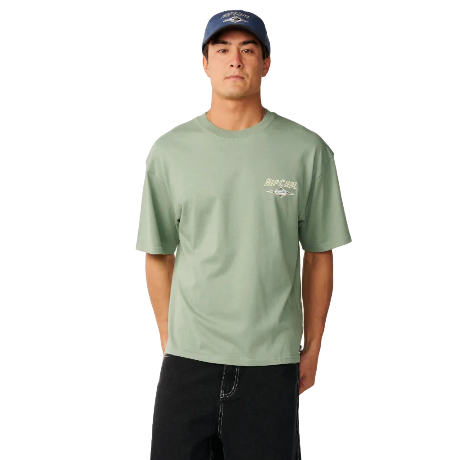Rip Curl Mens Heritage Icon Tee - Sage