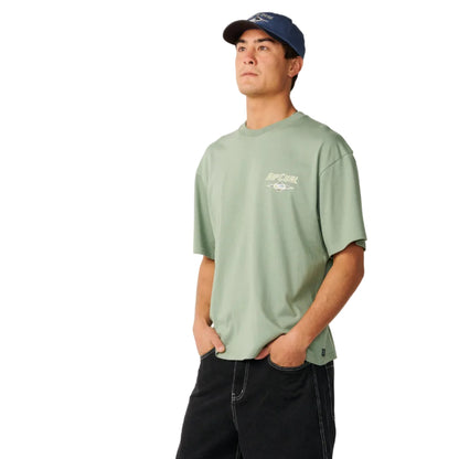 Rip Curl Mens Heritage Icon Tee - Sage