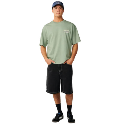 Rip Curl Mens Heritage Icon Tee - Sage
