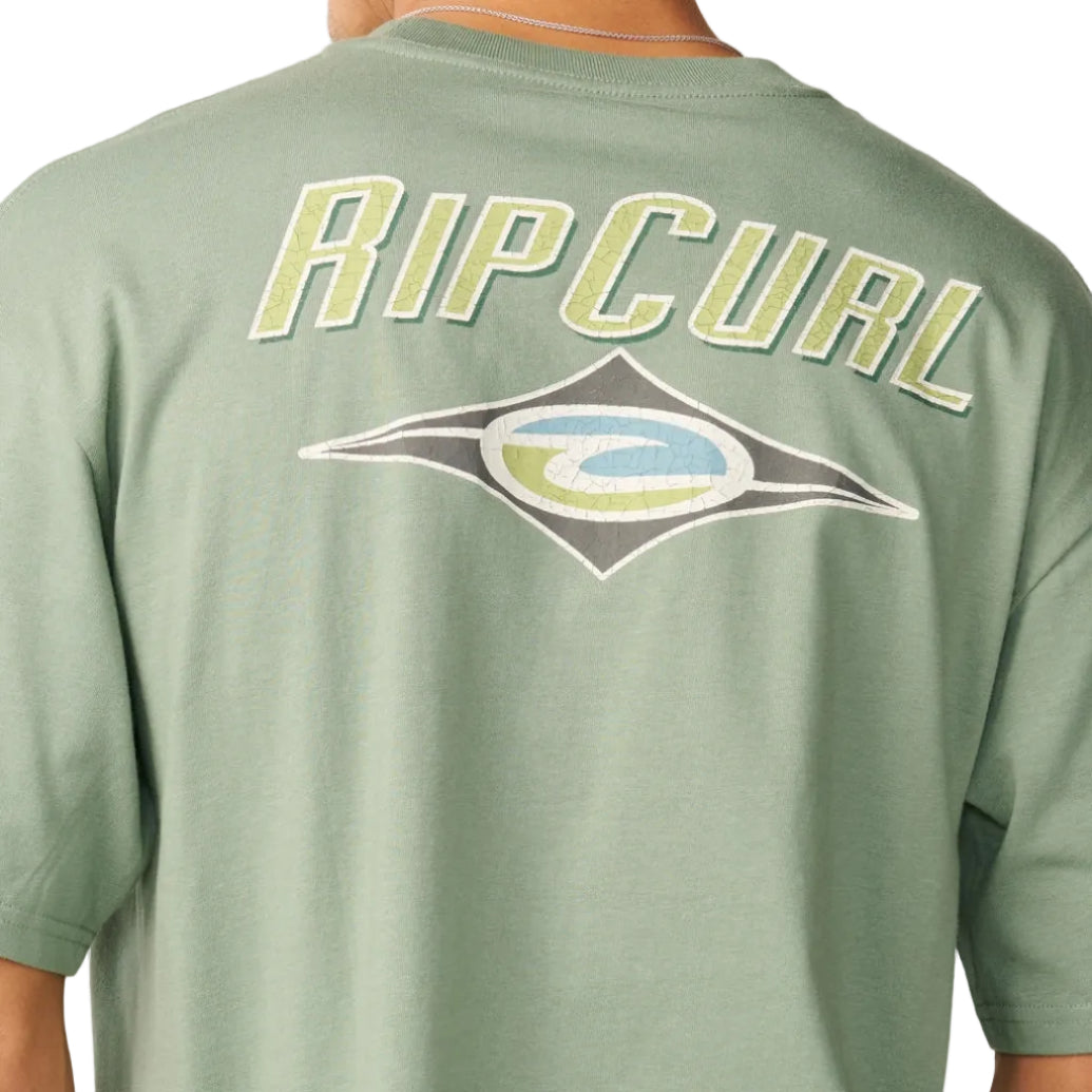 Rip Curl Mens Heritage Icon Tee - Sage