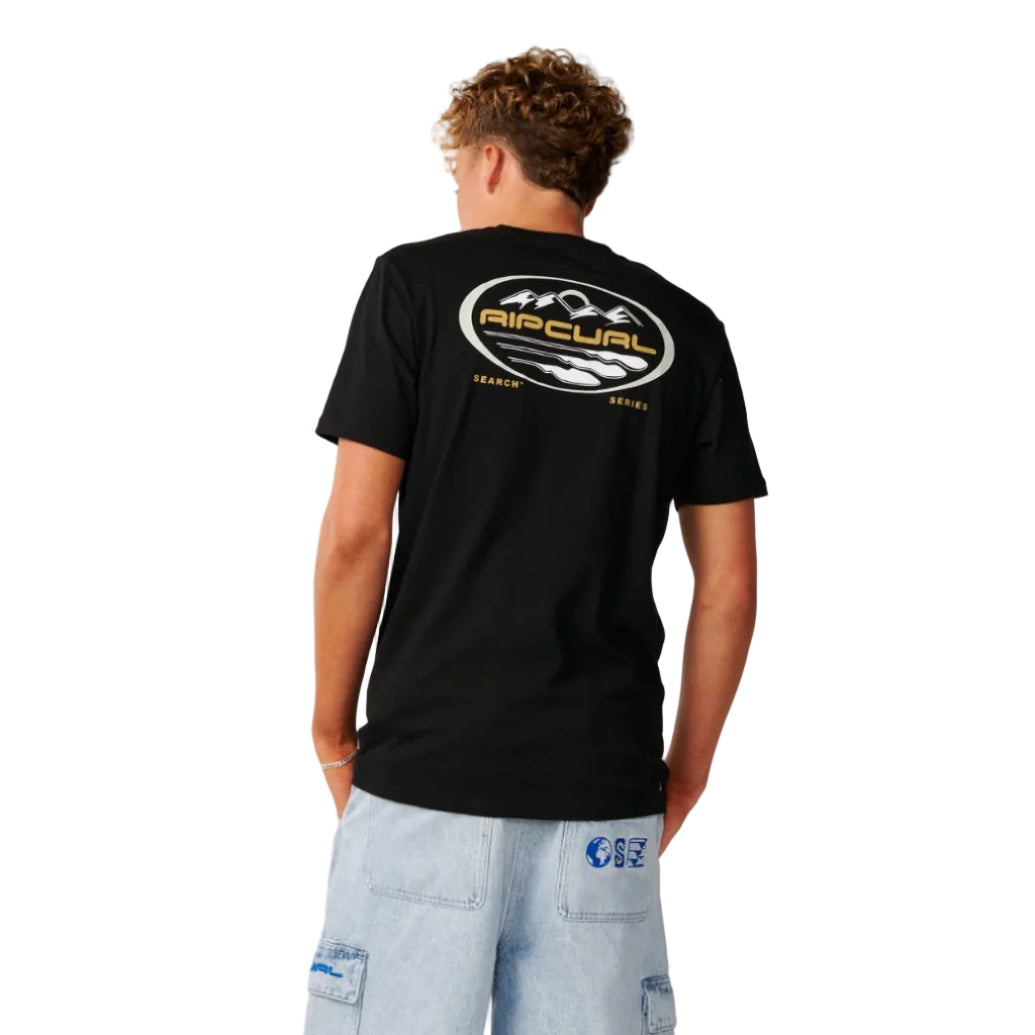 Rip Curl Search Series Vaporcool Peaks Standard Tee - Black