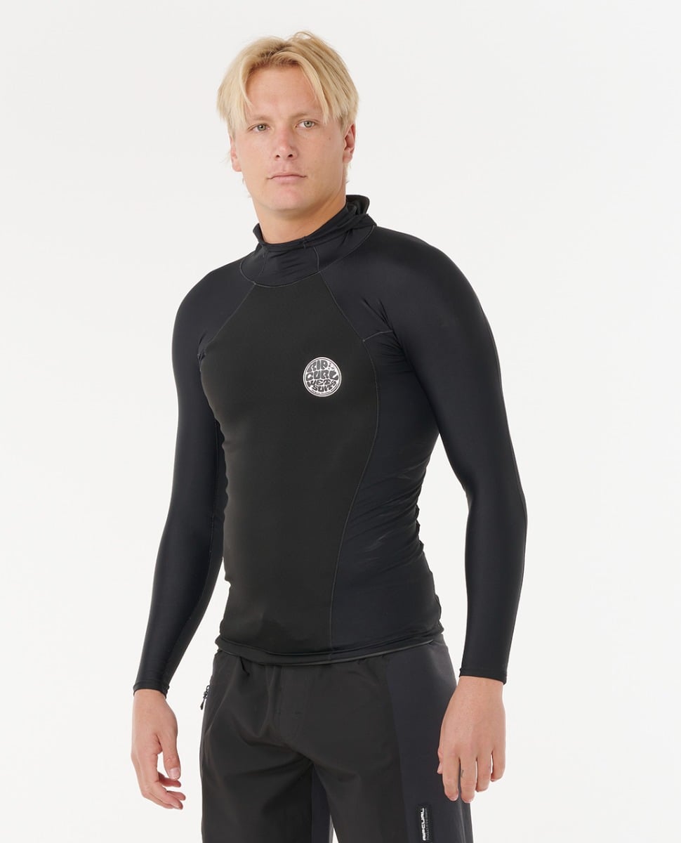 Rip Curl Ultimate Search Long Sleeve Hooded Vest - Black