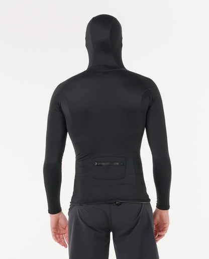 Rip Curl Ultimate Search Long Sleeve Hooded Vest - Black