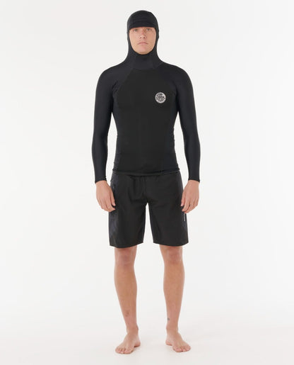 Rip Curl Ultimate Search Long Sleeve Hooded Vest - Black