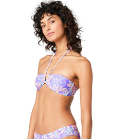 Rip Curl Palm Party Womens Halter Bikini Top - Purple