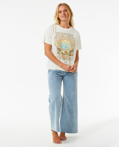 Rip Curl Long Days Women's Relaxed Tee - Bone