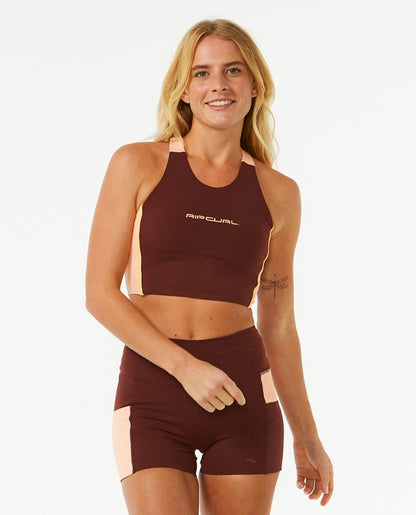 Rip Curl RSS Revival Womens Crop Top - Plum