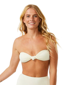 Rip Curl Dreams Bandeau Womens Bikini Top - Off White