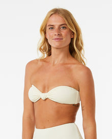 Rip Curl Dreams Bandeau Women's Bikini Top - Off White