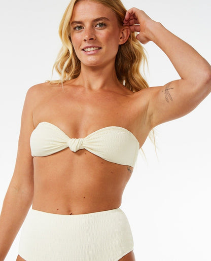 Rip Curl Dreams Bandeau Women's Bikini Top - Off White