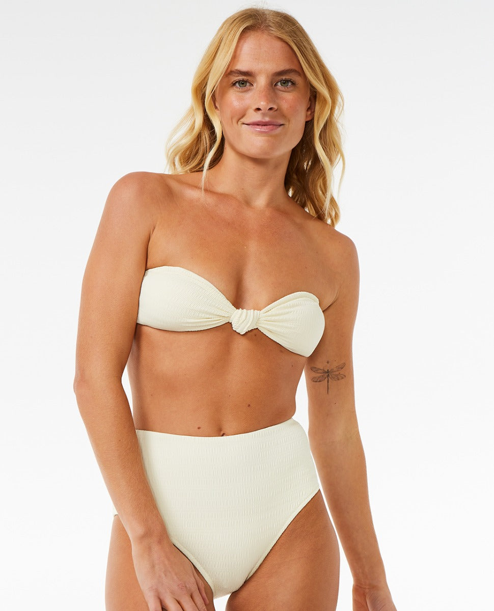 Rip Curl Dreams Bandeau Women's Bikini Top - Off White