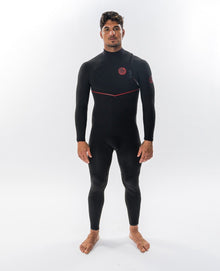 Rip Curl Mens Flashbomb Fusion 5/3mm Zip Free Wetsuit in Black