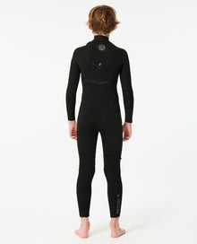 Ripcurl Junior Flash Bomb 5/3mm Chest Zip Winter Wetsuit - Black