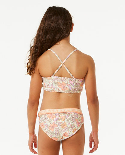 Rip Curl Hidden Tropic Girls Bikini - Lemon Ice