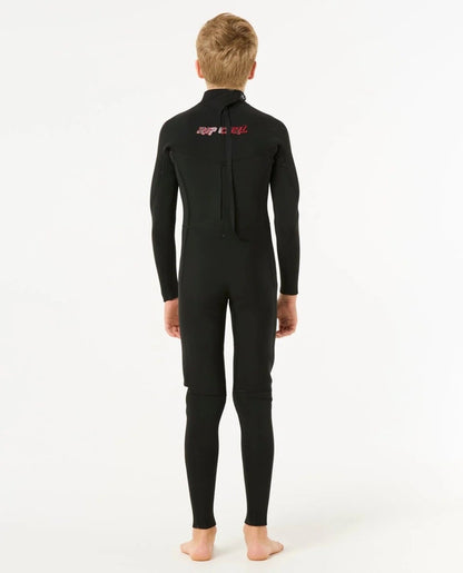 Rip Curl Kids Dawn Patrol Back Zip 4/3mm Wetsuit 2026 - Black
