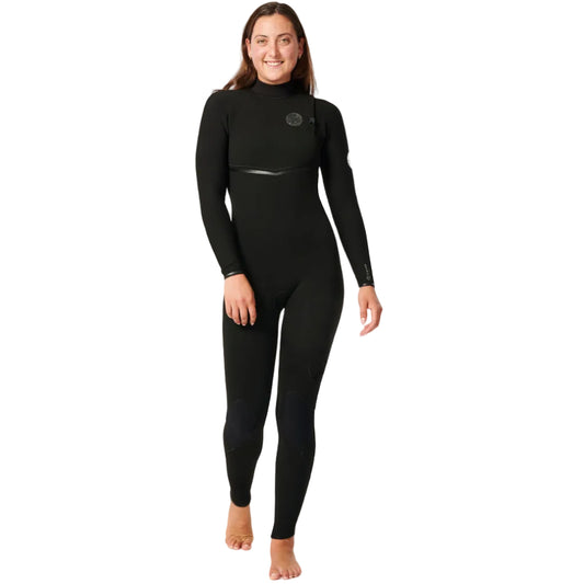 Rip Curl E-Bomb 4/3mm Zip Free Womens Wetsuit - Black