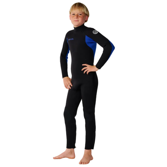 Rip Curl Boys Trad Back Zip 5/4mm Winter Wetsuit 2026 - Blue