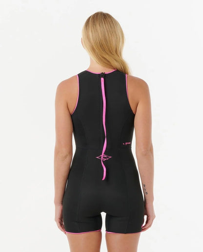 Rip Curl Steph Gilmore G-Bomb 1.5mm Short Jane Wetsuit 2026 - Black/Pink