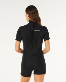 Rip Curl Womens Trad Back Zip 2mm Flatlock Shorty 2026 - Black