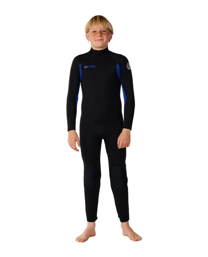 Rip Curl Kids Trad Back Zip 4/3mm Wetsuit in Blue