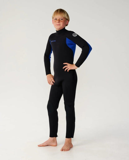 Rip Curl Kids Trad Back Zip 4/3mm Wetsuit 2026 - Blue