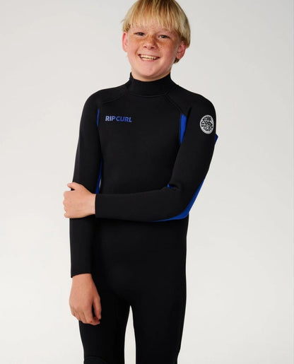 Rip Curl Kids Trad Back Zip 4/3mm Wetsuit 2026 - Blue