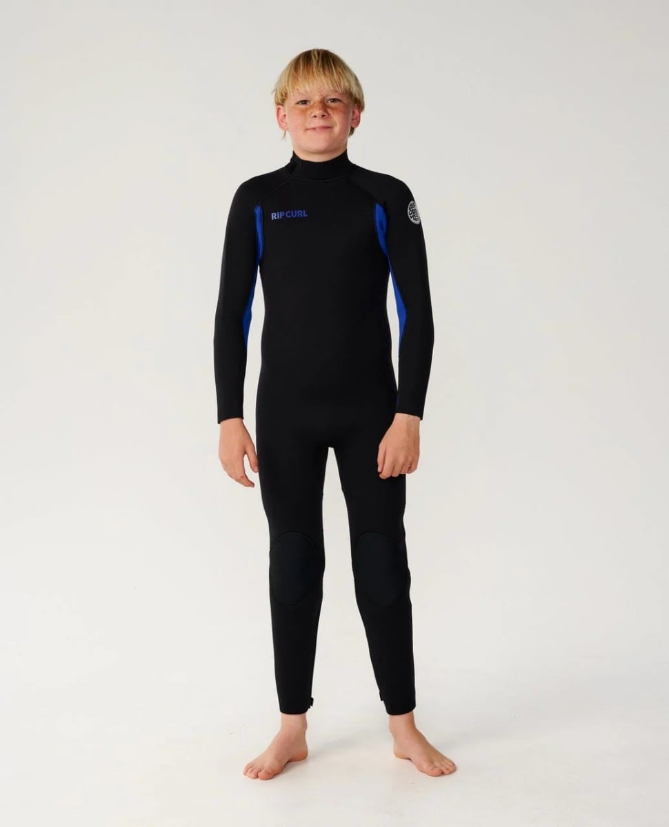 Rip Curl Kids Trad Back Zip 3/2mm Summer Wetsuit in Blue